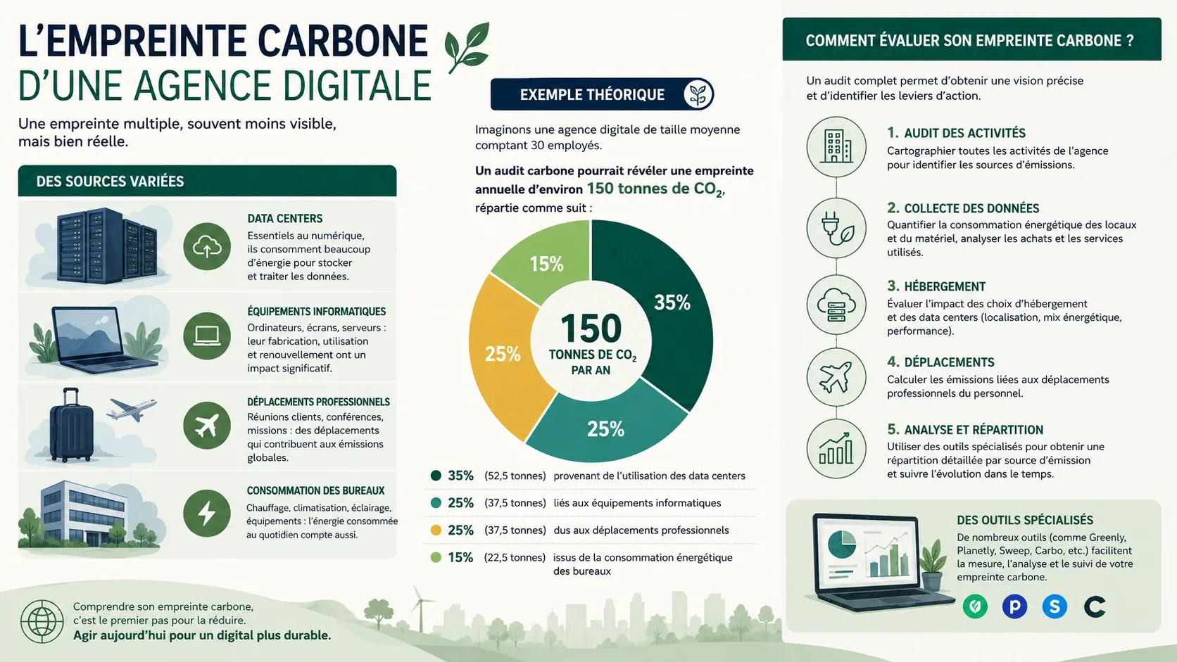 Comprendre l'empreinte carbone d'une agence digitale