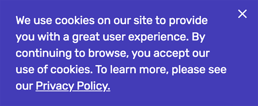 'Nous utilisons des cookies sur notre site pour vous fournir la meilleure experience utilisateur. En continuant votre navigation, vous acceptez l'utilisation de nos cookies.' Voici la phrase type que nous rencontrons sur la plus part des sites internet actuels.