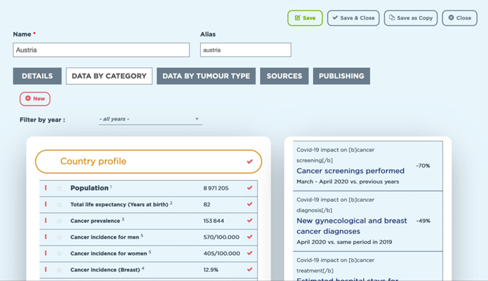 Time to Act, Data Navigator: The Agerix team has directed its Joomla development to allow the ECO association team to easily and simply read its data