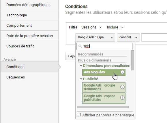 comment suivre les utilisateurs d adblock via google analytics creation segment