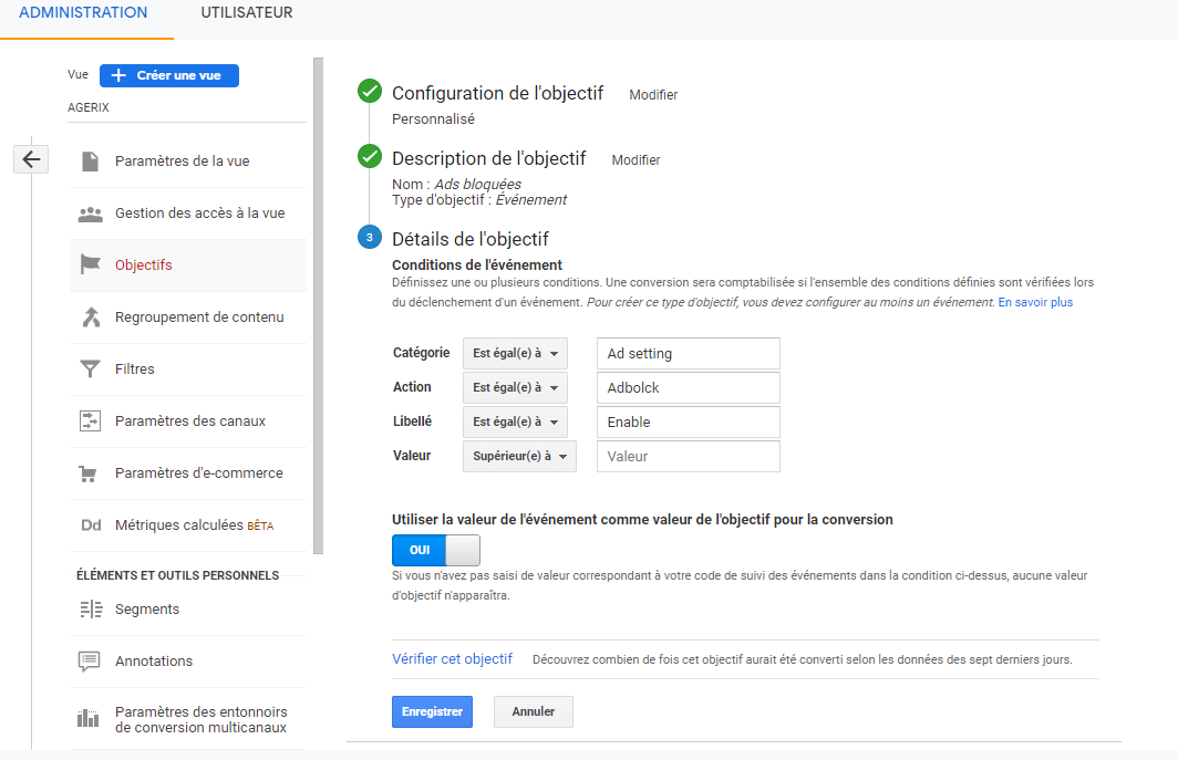 comment suivre les utilisateurs d adblock via google analytics creation vue