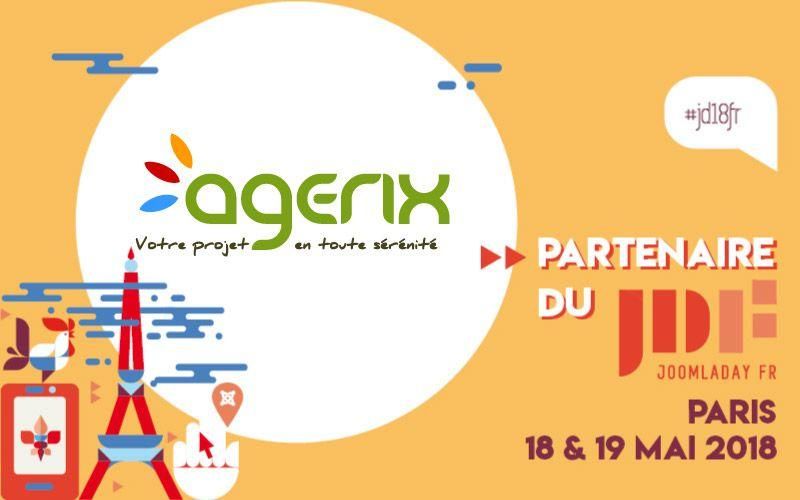Agerix partenaire du JoomlaDay France 2018